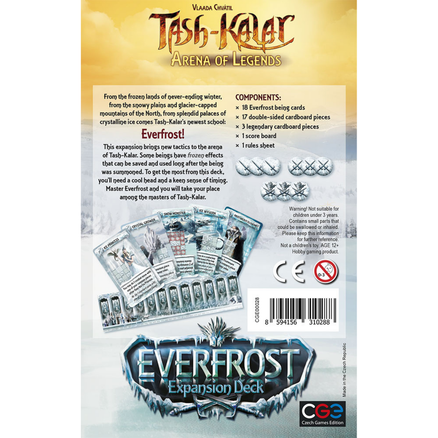 Tash-Kalar Arena of Legends Everfrost Expansion Abstract Strategy Board Game