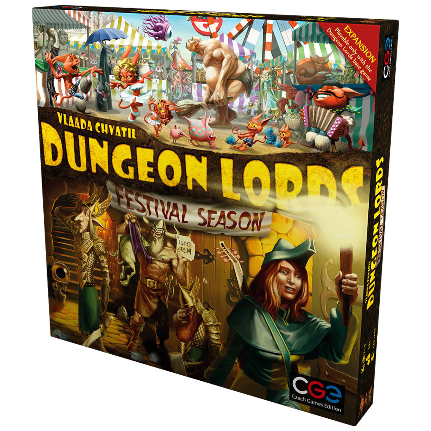 Dungeon Lords Festival Season Strategy Board Game