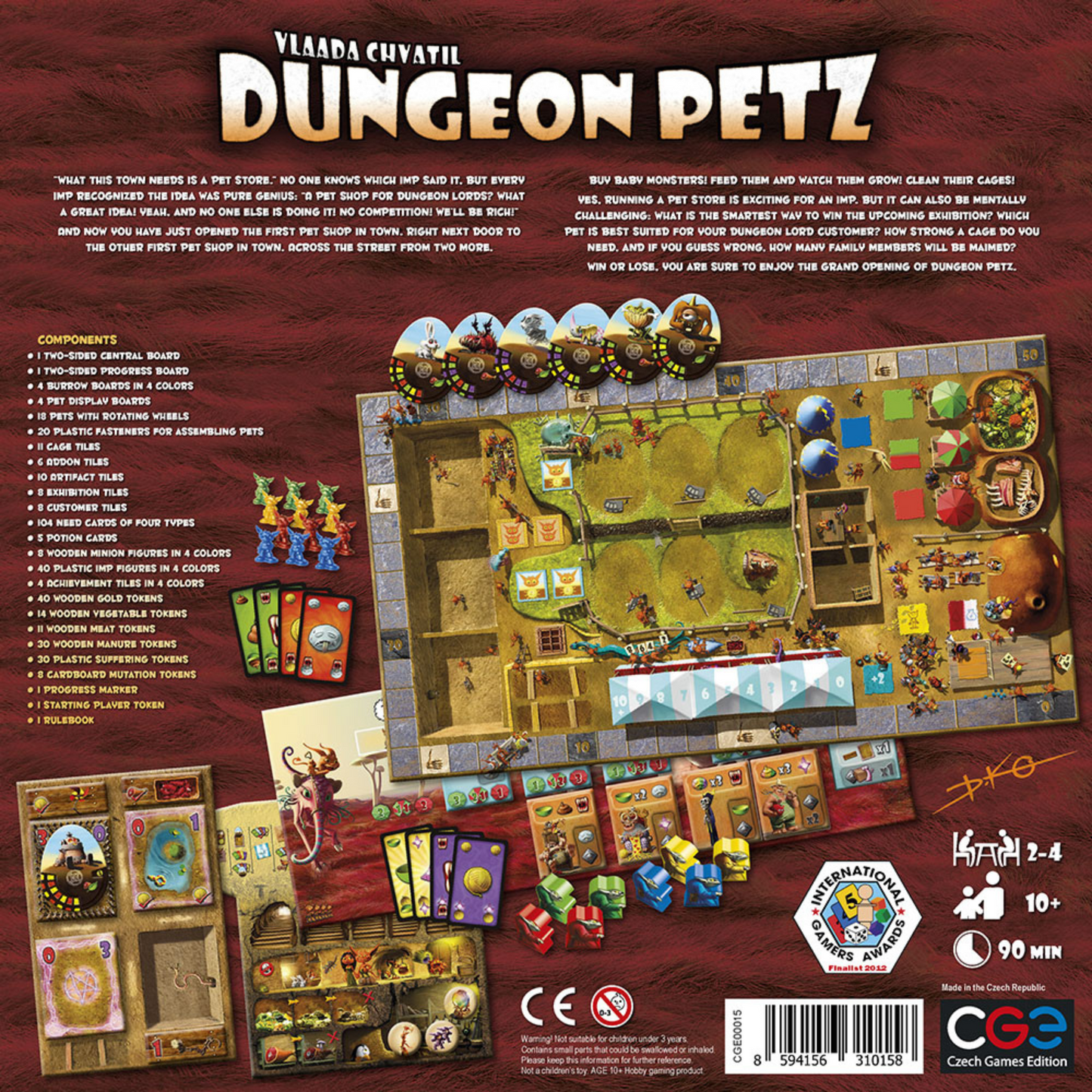 Dungeon Petz Strategy Board Game