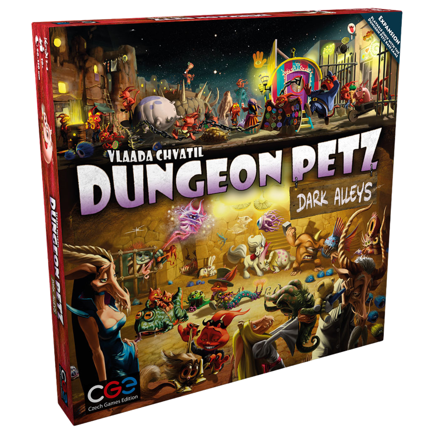 Dungeon Petz Dark Alleys Strategy Board Game