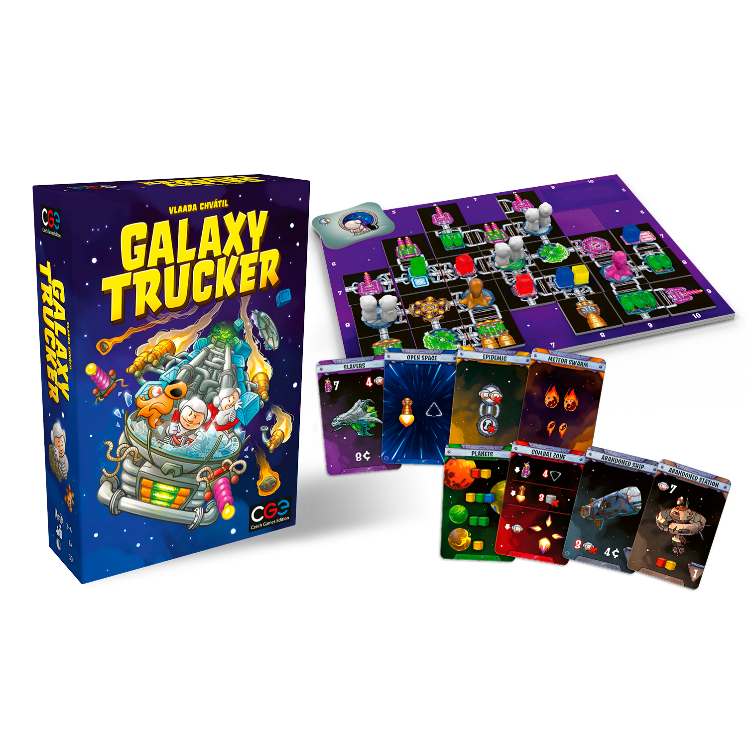 Galaxy Trucker Real-Time Tile Placement Board Game