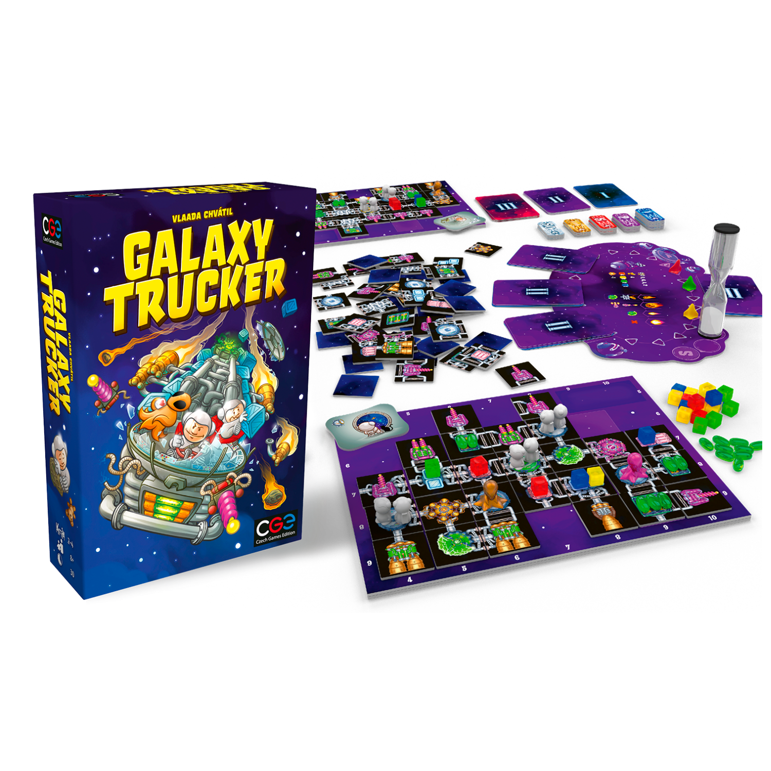 Galaxy Trucker Real-Time Tile Placement Board Game
