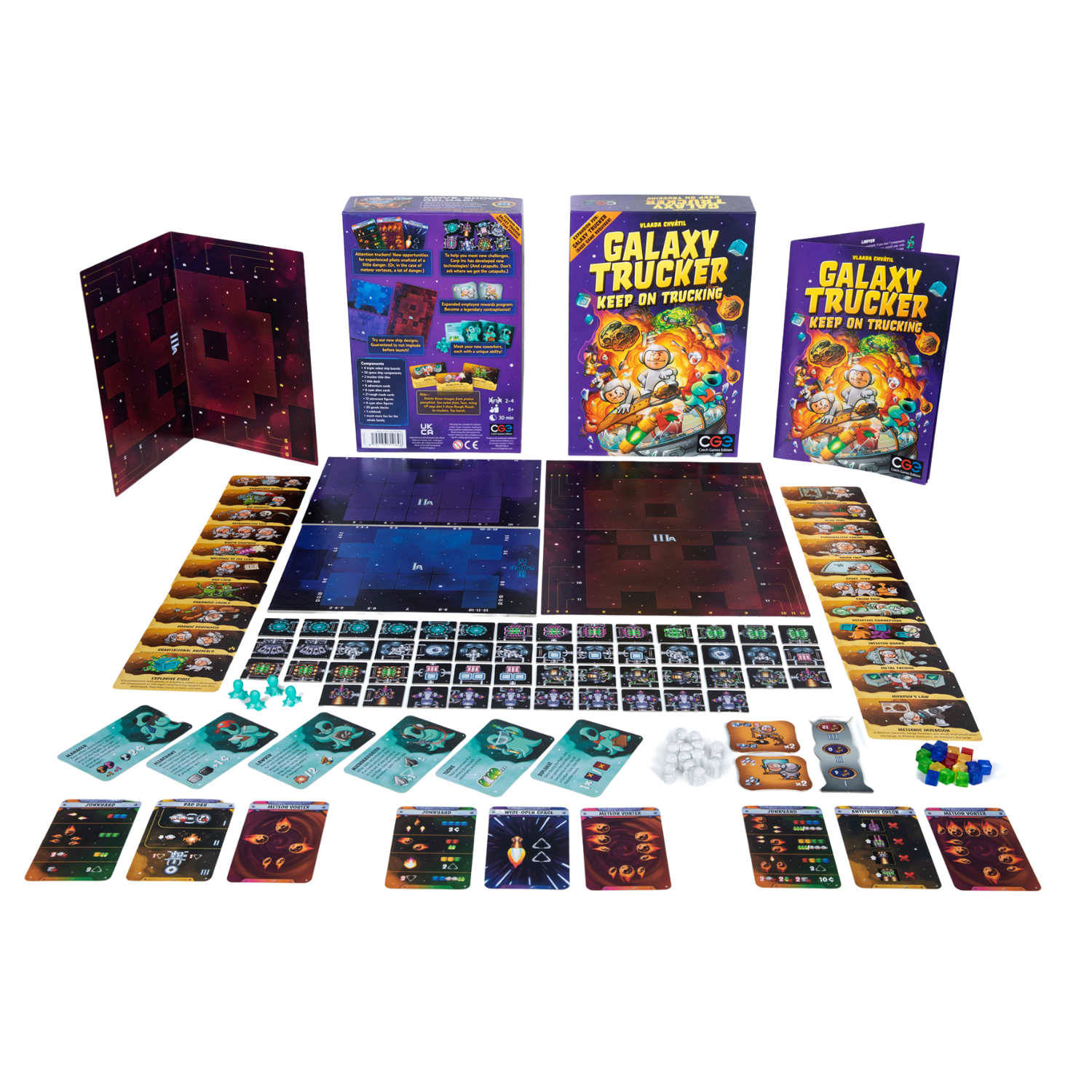 Galaxy Trucker Keep on Trucking Real-Time Tile Placement Board Game