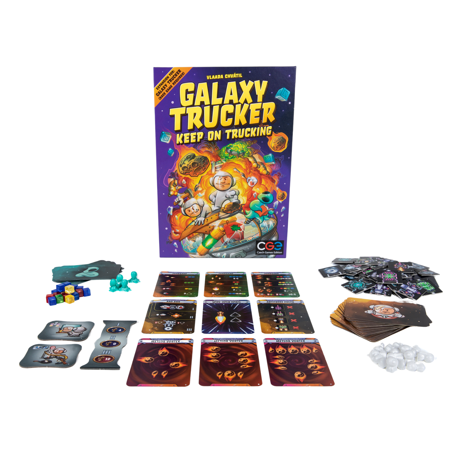 Galaxy Trucker Keep on Trucking Real-Time Tile Placement Board Game