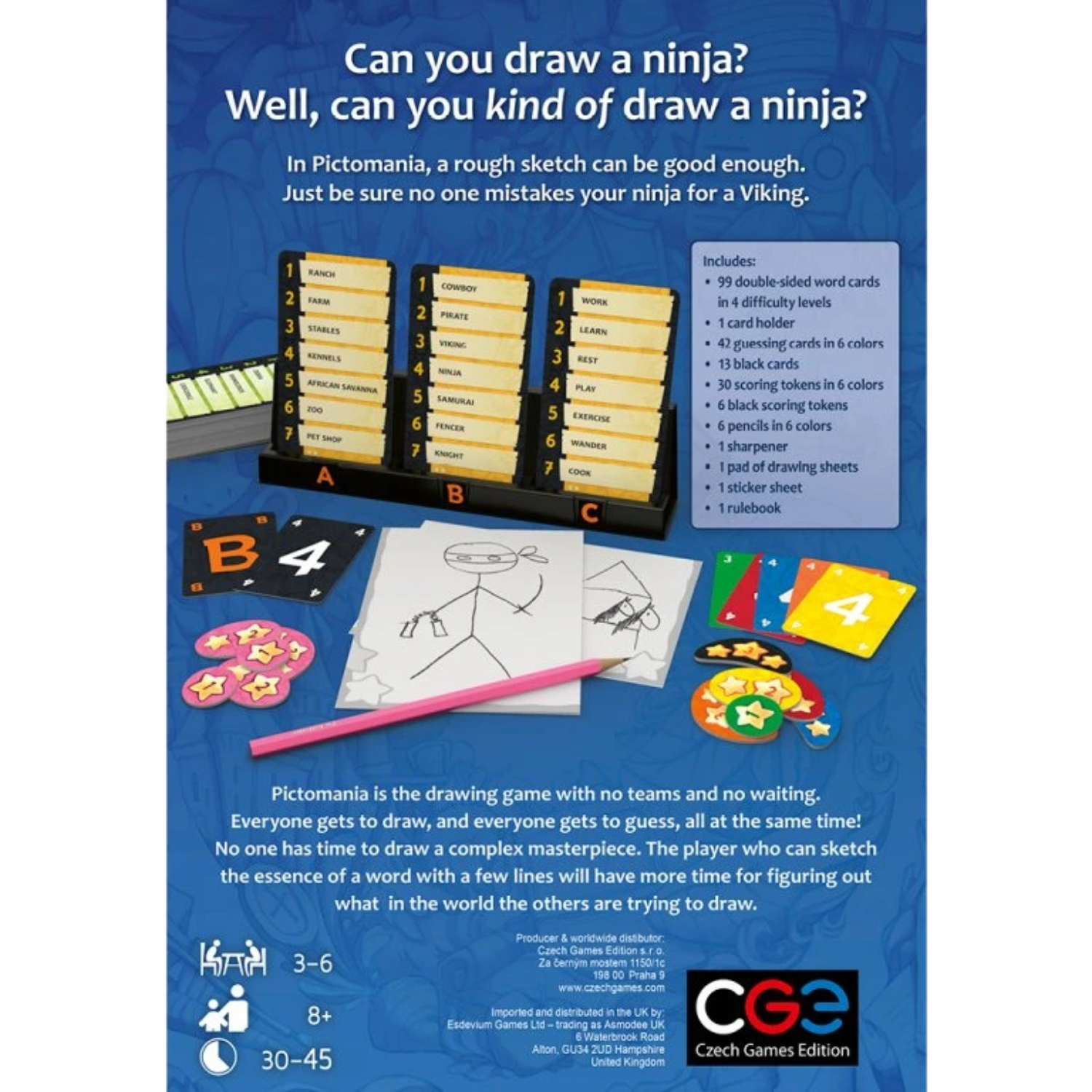 Pictomania Drawing Family Party Board Game