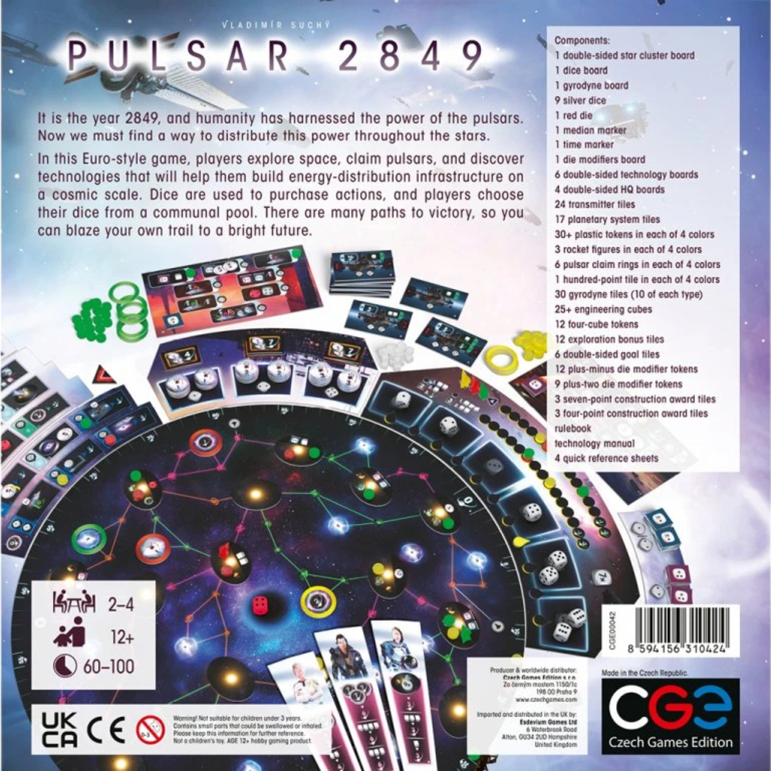Pulsar 2849 Dice Drafting Strategy Board Game