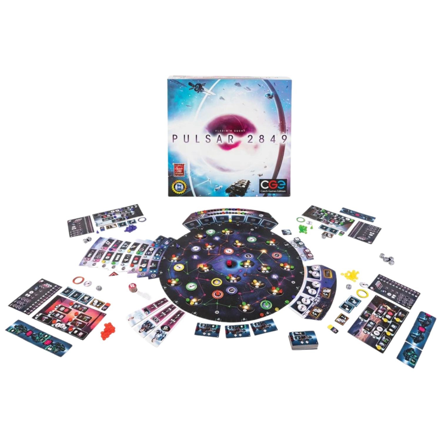 Pulsar 2849 Dice Drafting Strategy Board Game