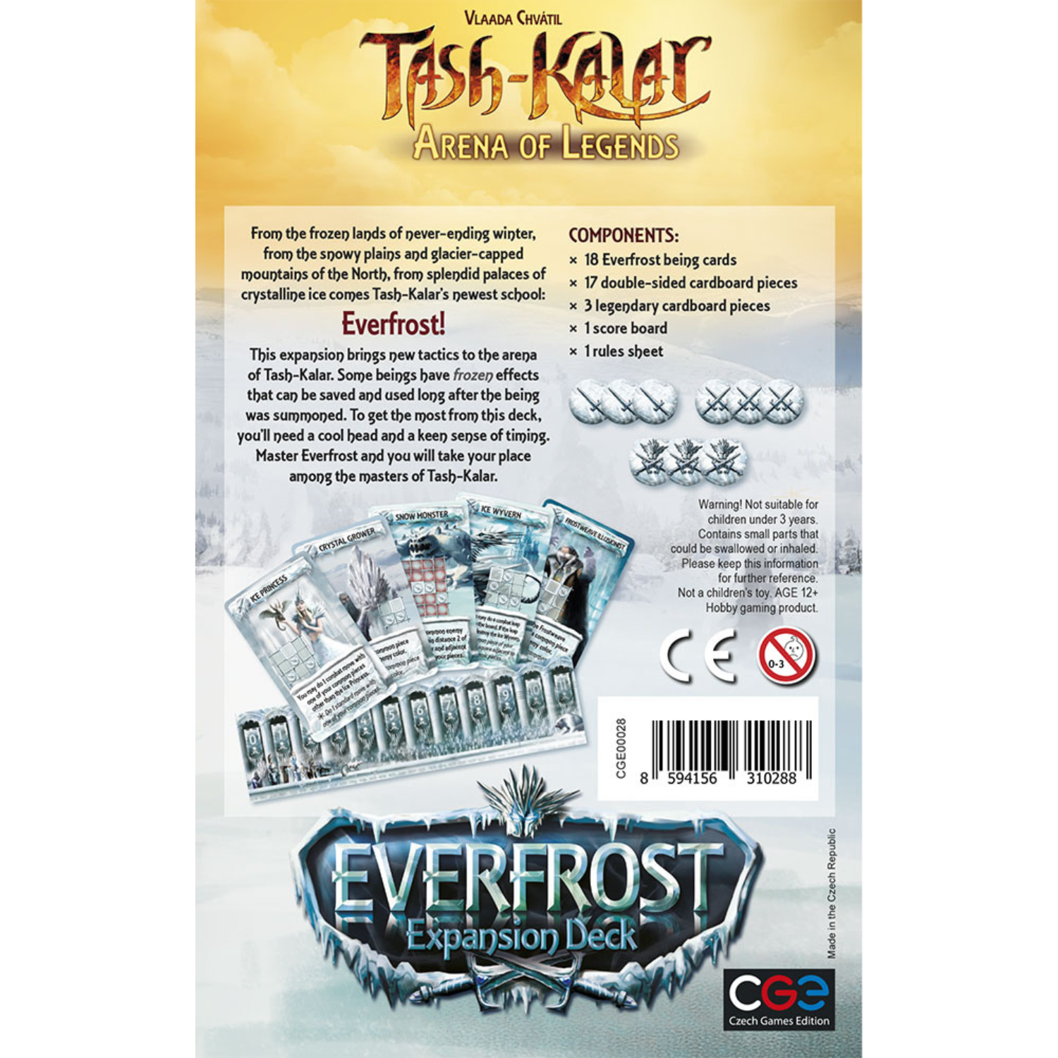Tash-Kalar Arena of Legends Everfrost Expansion Abstract Strategy Board Game
