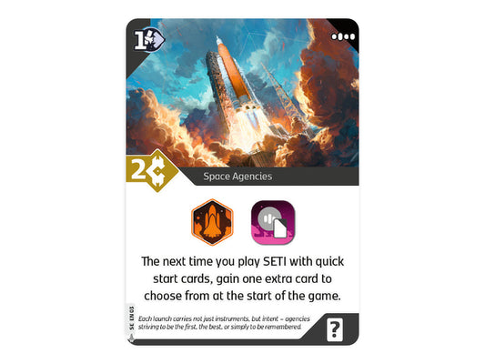 🎁 SETI – Space agencies promo card (100% off)